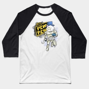 Dapper Cat - Pew pew! Baseball T-Shirt